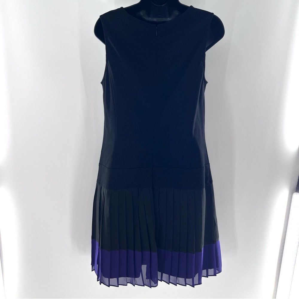 LOFT Black and Purple Mini Dress - Picture 14 of 16
